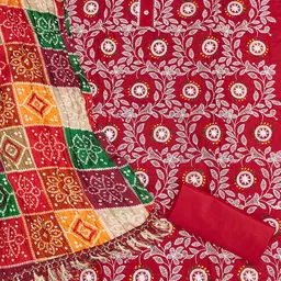 SHADOW & SAINING Embroidered Unstitched Dress Material image 2