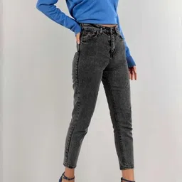 Ds Fashion Women High-Rise Mom Fit Denim Jeans-picture-16