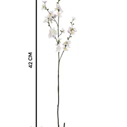 TAYHAA White 2 Pieces Orchid Artificial Flower With Pot image 4