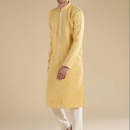 KALKI Fashion Men Ethnic Motifs Regular Kurta with Trousers image 2