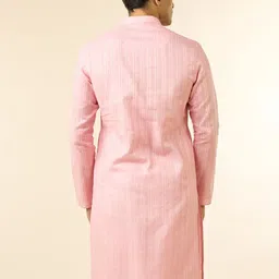 Diwas by Manyavar Men Woven Design Festive Cotton Straight Kurta image 4