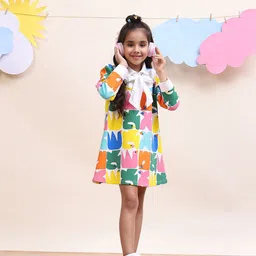 SPUNKIES Print A-Line Dress image 5