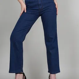 ADBUCKS Women Skinny Fit High-Rise Clean Look Navy Blue Stretchable Jeans-image-4