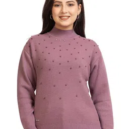 LASOON Women Embroidered Woollen Pullover-picture-39