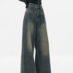 StyleCast Women Relaxed Fit High-Rise Heavy Fade Stretchable Jeans image 3