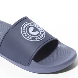 CHUPPS Men Printed PU Sliders image 5