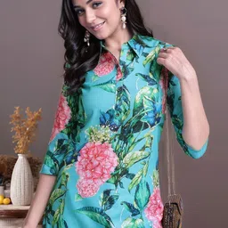 Anouk Printed Top With Trousers Co-Ords image 3