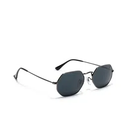 Voyage Unisex Black Lens & Gunmetal-Toned Square Sunglasses with UV Protected Lens-picture-32