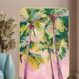 Myntra Elegant Homes Rose & Green 1 Piece Wood Floral and Botanical Wall Paintings-picture-40