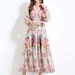 JC Collection Women Floral Printed Maxi Dress-picture-46