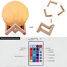 XERGY Gold-Toned Acrylic Spherical Table Lamp image 2