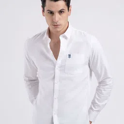 Red Tape Men Solid Pure Cotton Button Down Loose Fit Shirt-picture-50