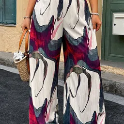 StyleCast Women Printed Straight Fit Parallel Trousers-image-30