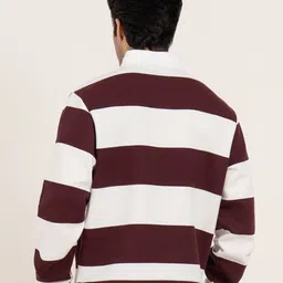 Red Tape Men Striped Full Sleeves Sweatshirt image 3