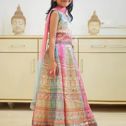 JAY NAGNATH FAB Multi Art Silk Lehenga Choli image 2