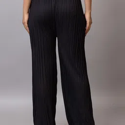 PROBASIC Women Flared Knitted Palazzos image 4