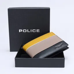 Police Men Leather Two Fold Wallet image 1