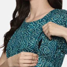 Nejo Floral Print Maternity A-Line Dress image 2