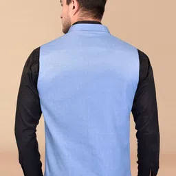 PRINTINDIA Men Mandarin Collar Nehru Jacket image 4