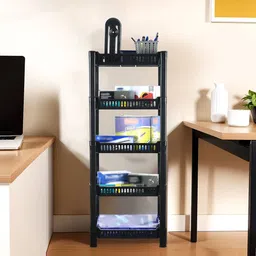 Kuber Industries Black 5-Tier Multi Utility Organisers image 1