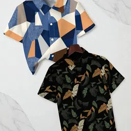 RAVYA TRENDZ Boys Classic Printed Casual Shirt-picture-17