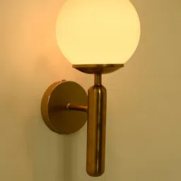 SOMIL Gold-Toned Glass Spherical Shaped Wall Lamp-image-31