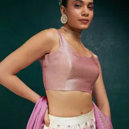 Soch Woven Design Saree Blouse image 2