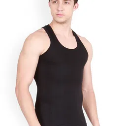 Rupa Frontline Pack of 10 Striped Cotton Innerwear Vest image 3