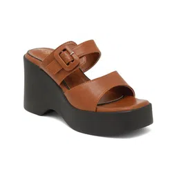VALIOSAA Wedge Heel Sandals with Buckles image 1