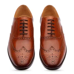 Dapper Shoes Co. Men Leather Formal Brogues image 4