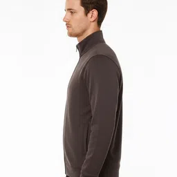 Octave AW25 Mock Collar Long Sleeves Fleece Front-Open Sweatshirt image 3