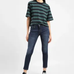 levi's Women's 711 Blue Skinny Fit Mid Rise Jeans image 2