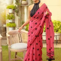 RIDDHIMAN FASHION Pure Cotton Saree-image-68