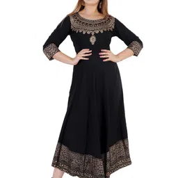 BABA KURTI Women Gold Kurtas-image-38