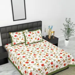 E Elma Unisex Green Bedsheets-picture-35