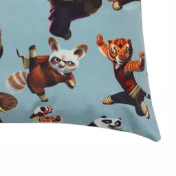 Shadowkart Blue & Black 2 Pieces Printed Velvet Square Cushion Covers image 5