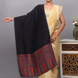Exotic India Ethnic Motifs Woven Design Reversible Shawl-image-5