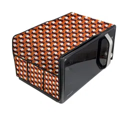 The Furnishing Tree Waterproof & Dustproof PVC Microwave Oven Top Cover with 6 Utility Pockets Frie-picture-27