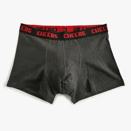 Koton Men Pack Of 2 Printed Cotton Trunk 8684290871407-GRM image 3