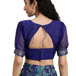 SANISA Floral Pure Chiffon Designer Saree image 2