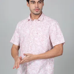 Cantabil Men Original Floral Opaque Printed Casual Shirt image 5