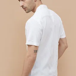 CODE by Lifestyle Men Cuban Collar Textured Cotton Casual Shirt image 2