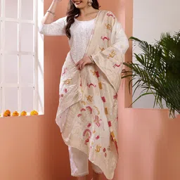 Bunkraft Ethnic Motifs Woven Design Dupatta With Zari image 2