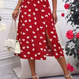 StyleCast Printed A-Line Knee lenght Skirt-picture-30