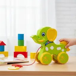 riser Elephant Pull Along Toy for Kids | Educational Baby Toy (Multicolor)-picture-15