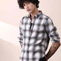 Campus Sutra Men Comfort Multi Stripes Checked Casual Shirt-image-70