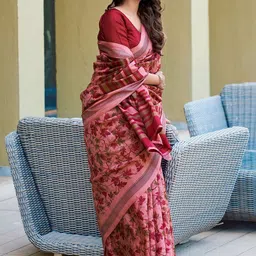 SANISA Floral Designer Saree image 5