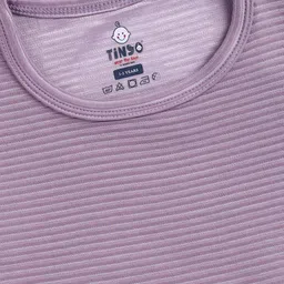 YK X Tinyo Self Striped Flutter Sleeve Cotton Top image 2