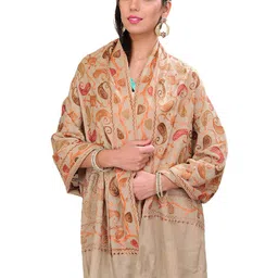 Exotic India Women Embroidered Shawl-picture-35