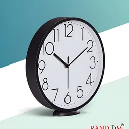RANDOM Black Round Analogue OK To Wake Contemporary Foiling Wall Clock image 4